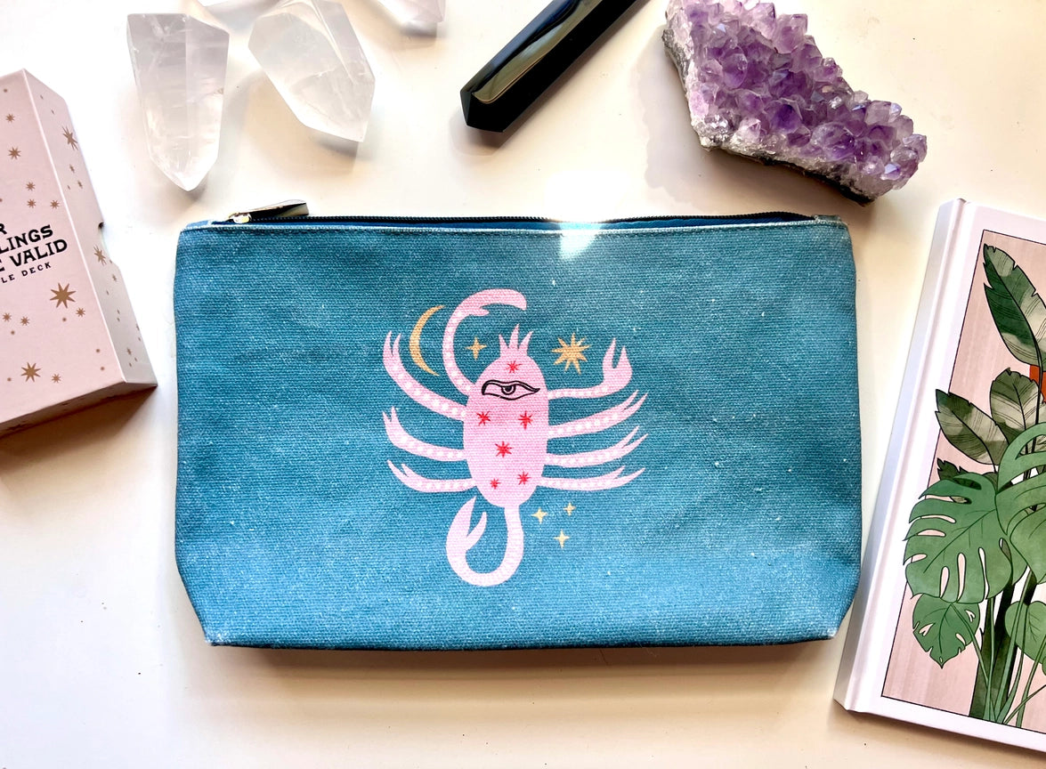 Celestial Scorpion Zipper Pouch
