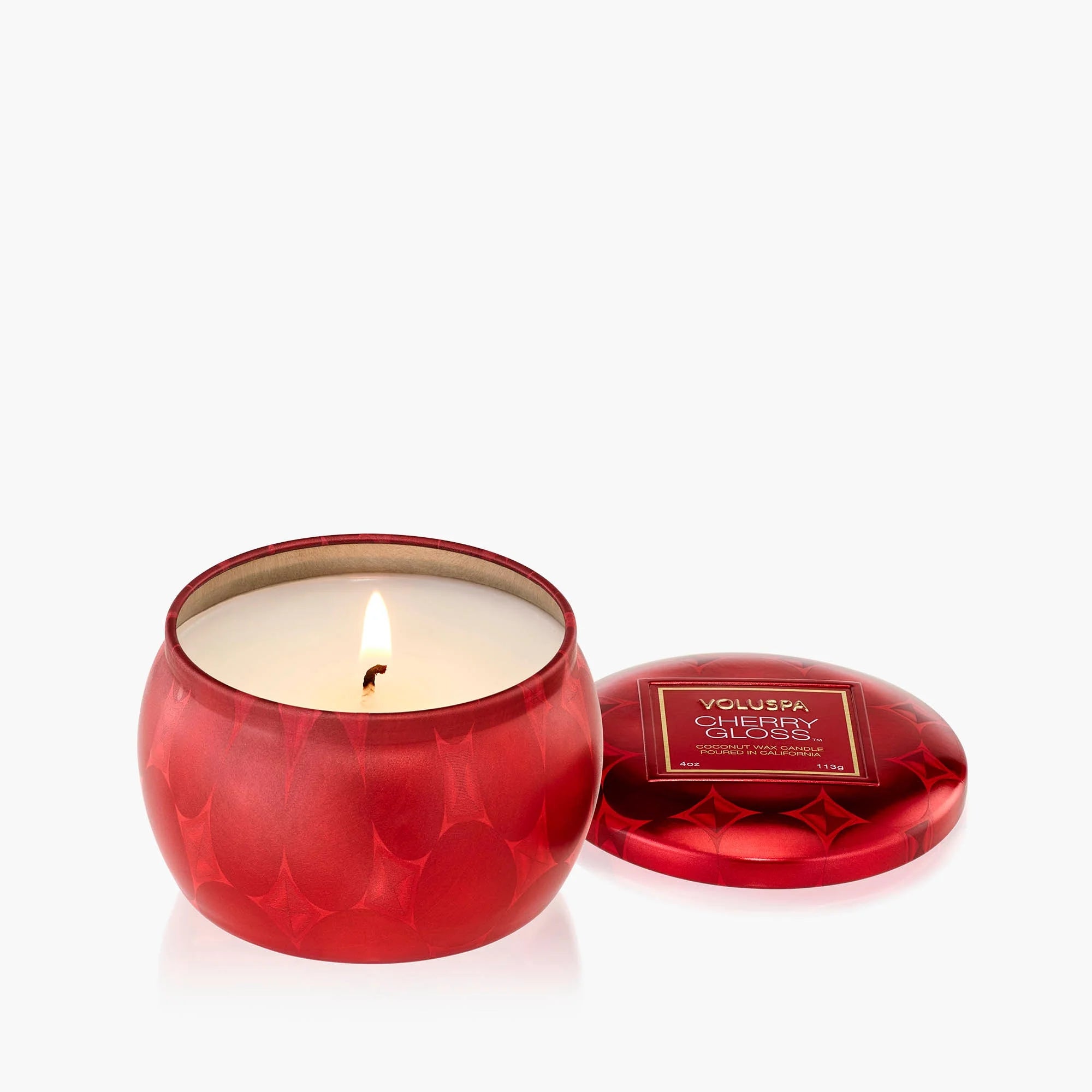 CHERRY GLOSS TIN CANDLE