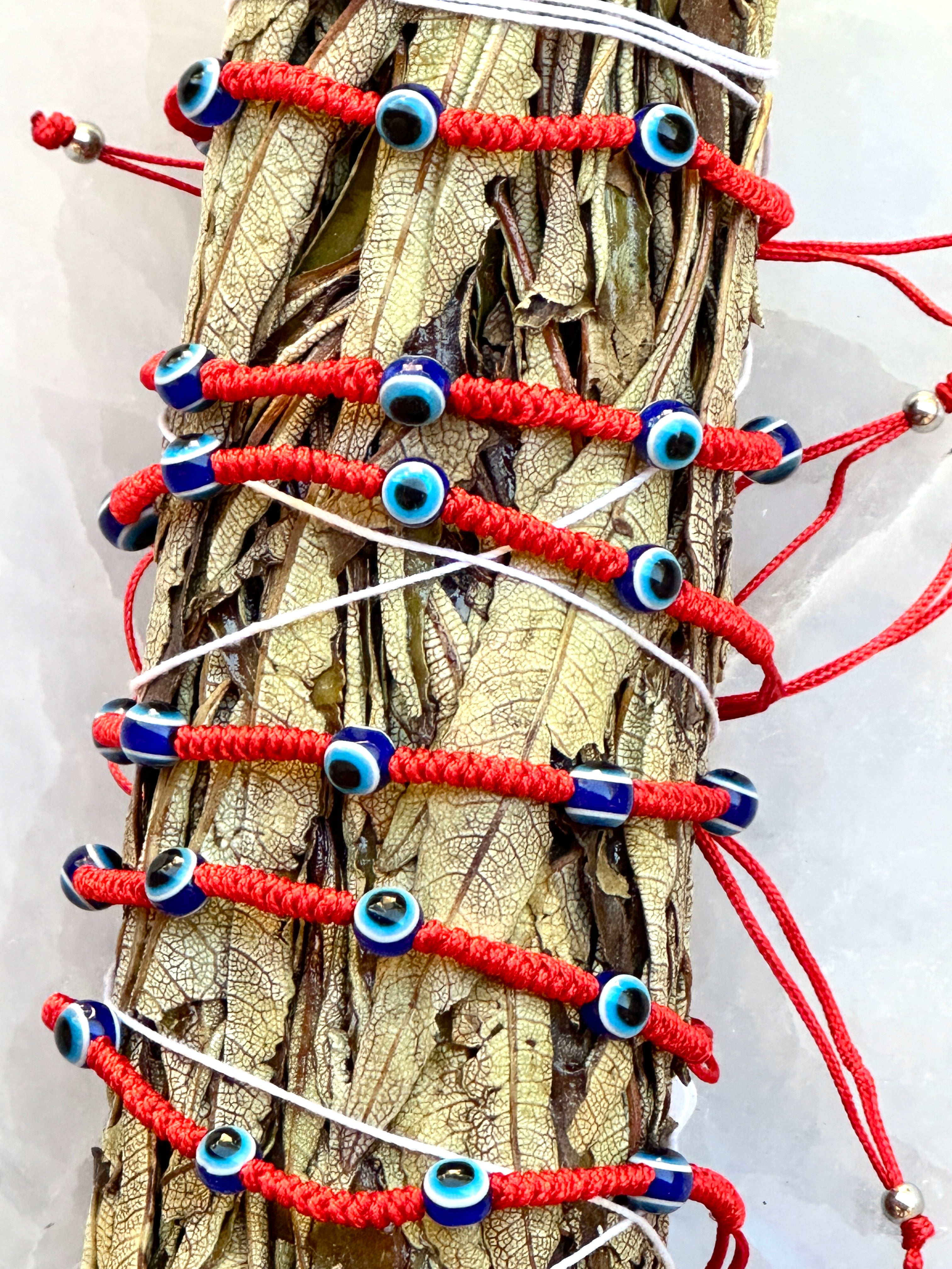 Red Braided Evil Eye Bracelet