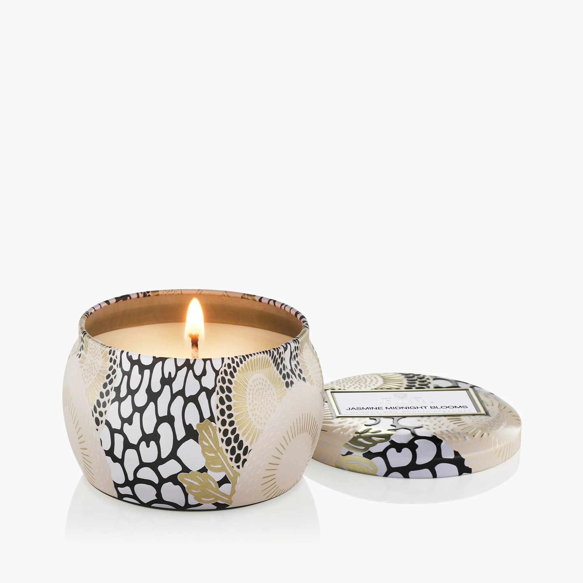 JASMINE MIDNIGHT BLOOMS TIN CANDLE
