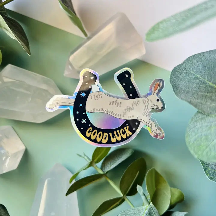 GOOD LUCK HOLOGRAPHIC STICKER