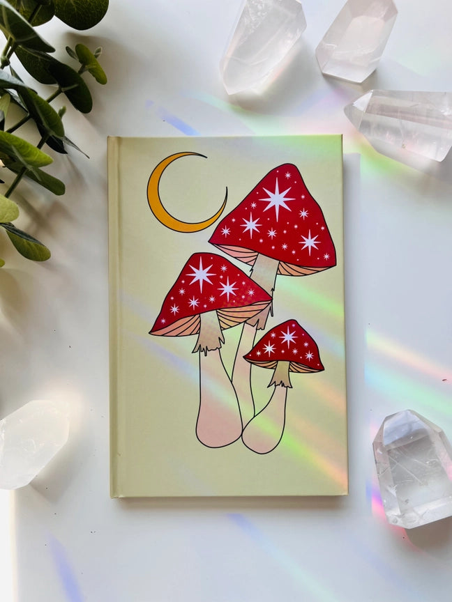 Mushrooms At Midnight Lined Journal