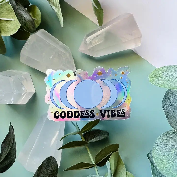 GODDESS VIBES HOLOGRAPHIC STICKER