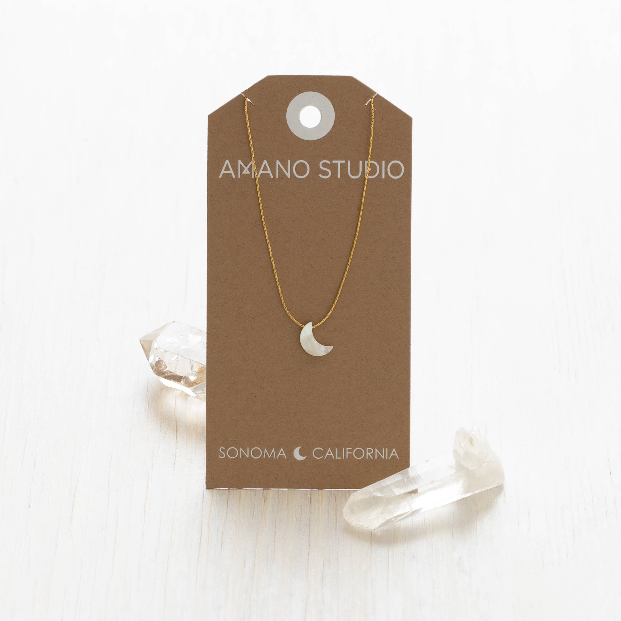 Mother of Pearl Moon Necklace