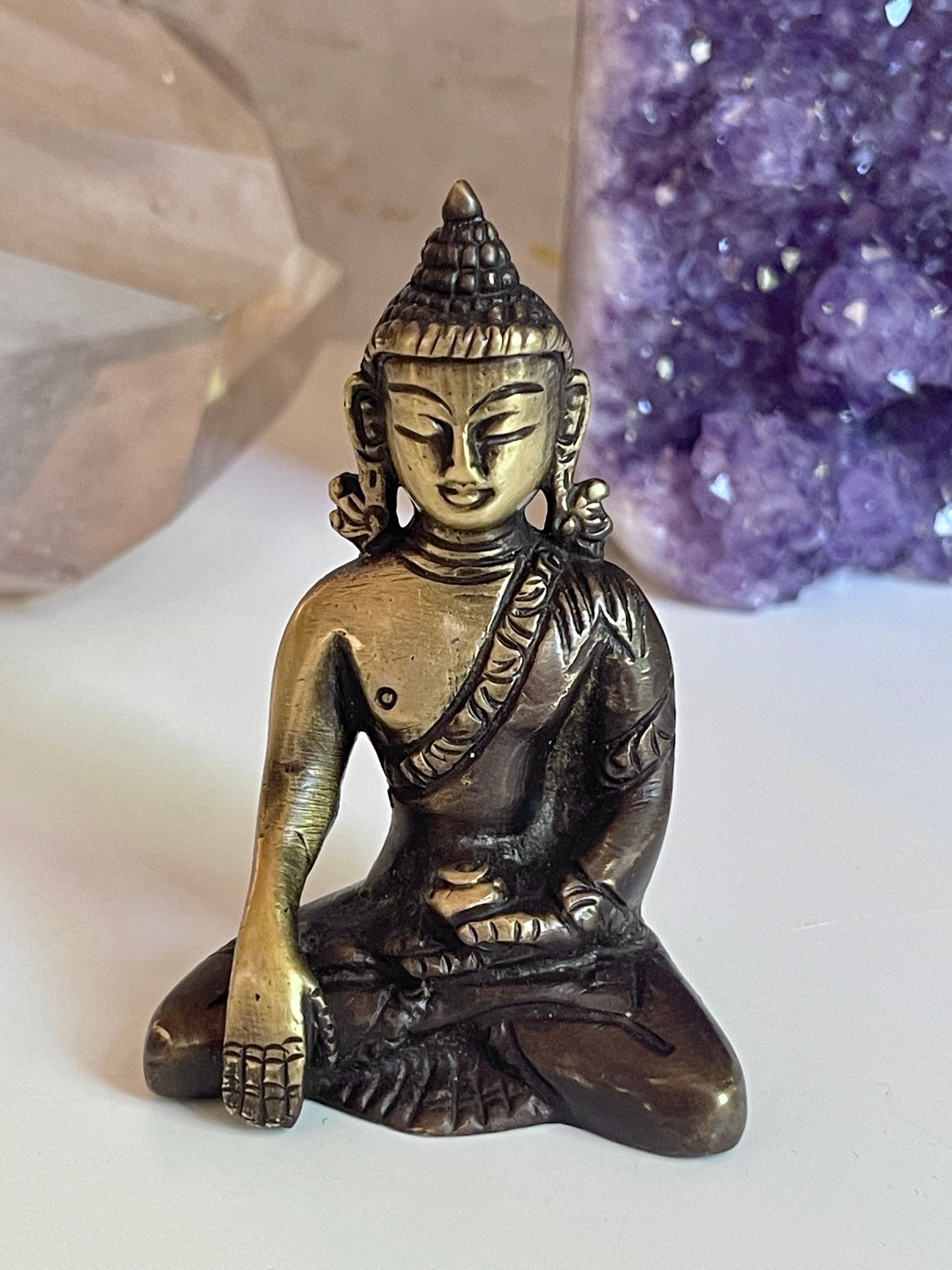 Sitting Buddha Brass Statue