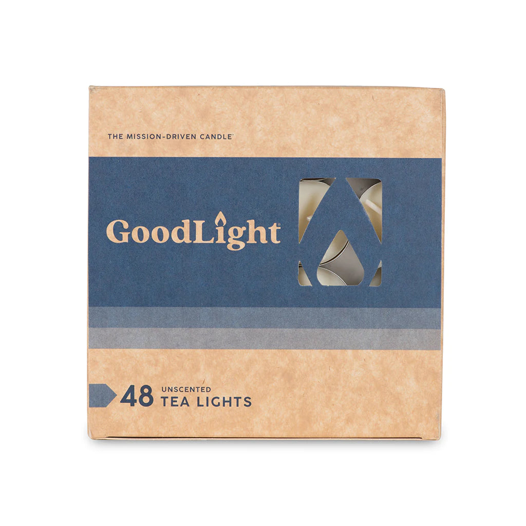 GoodLight Unscented Tea Light Pack of 48