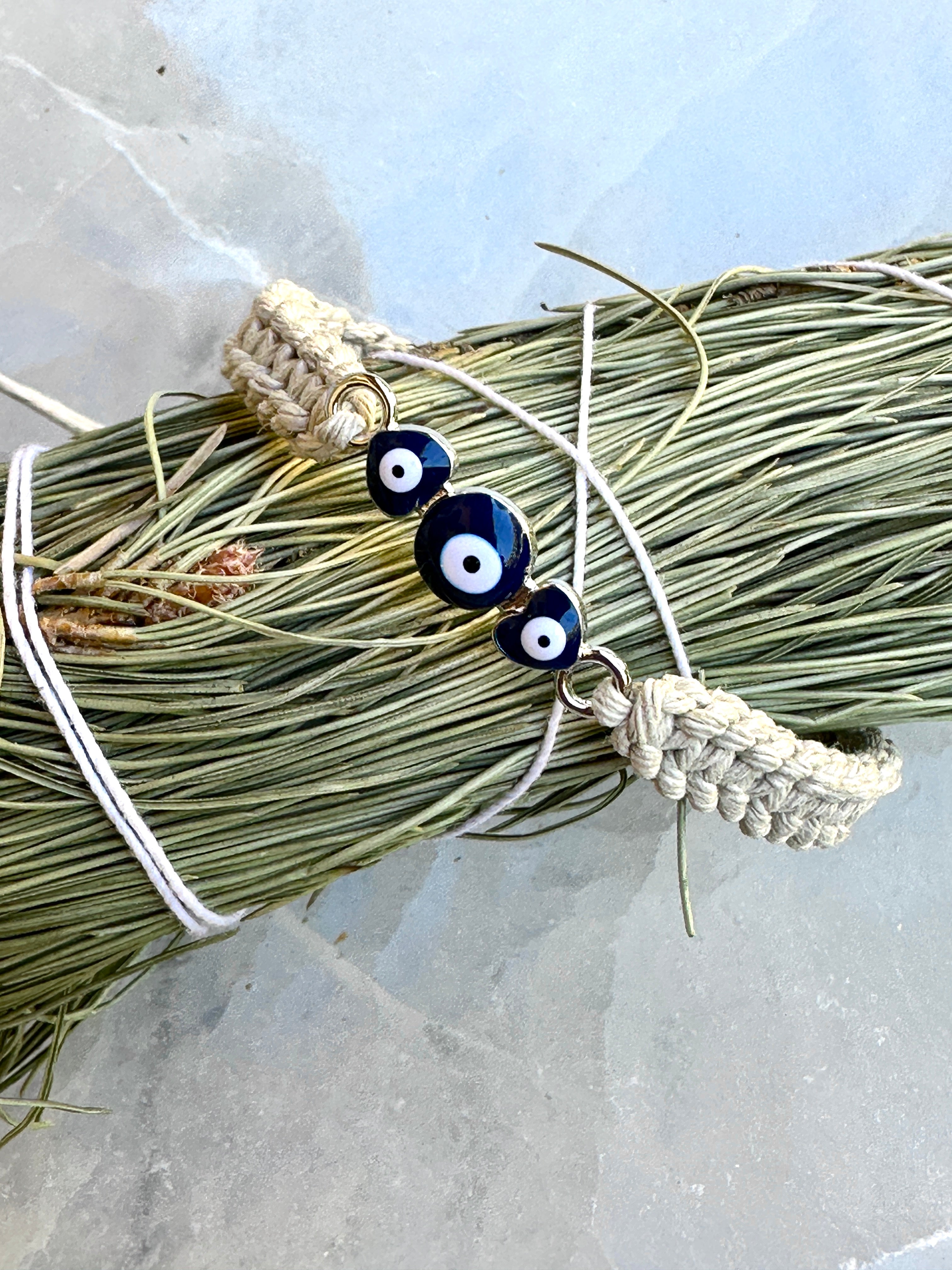 Evil Eye Hemp Bracelet