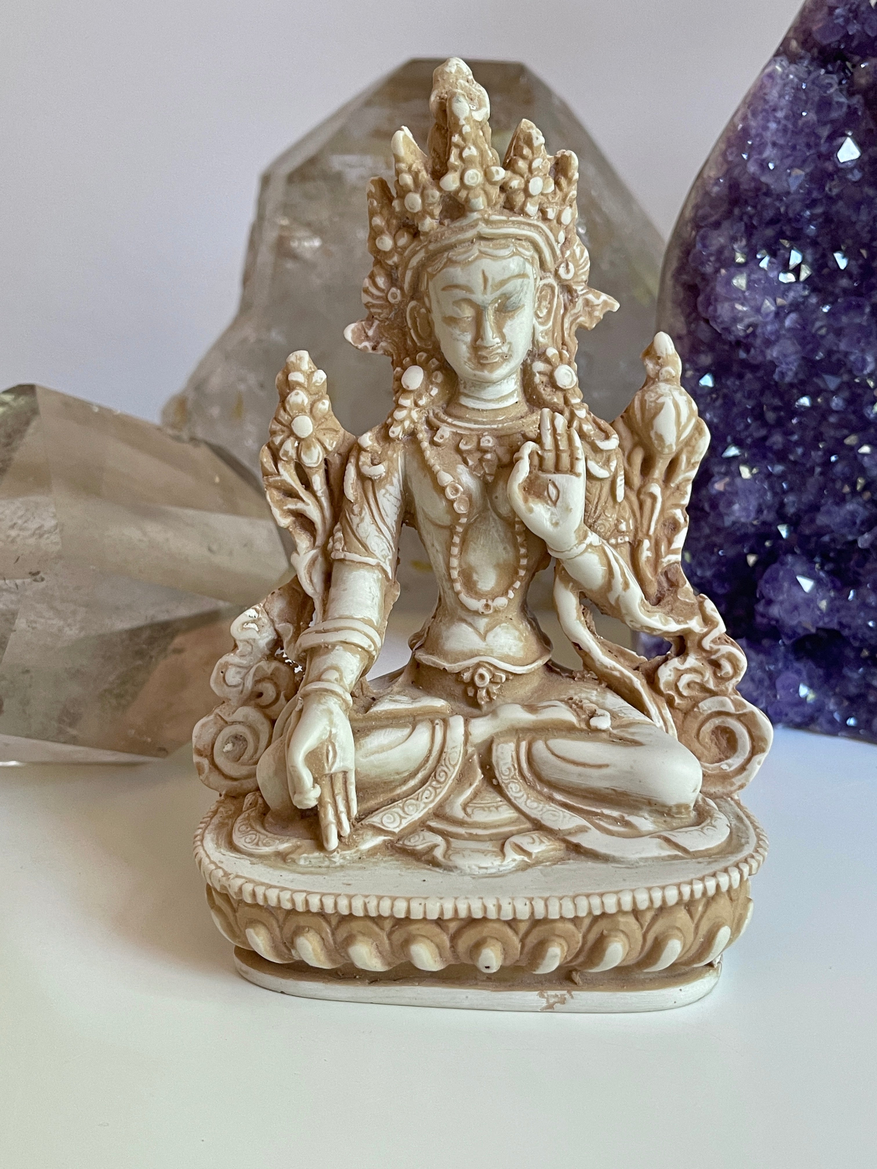 White Tara Statue (Resin)